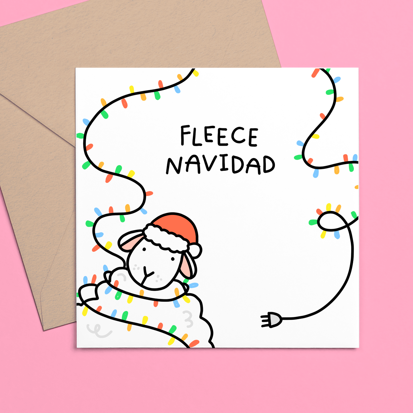 FLEECE NAVIDAD CARD