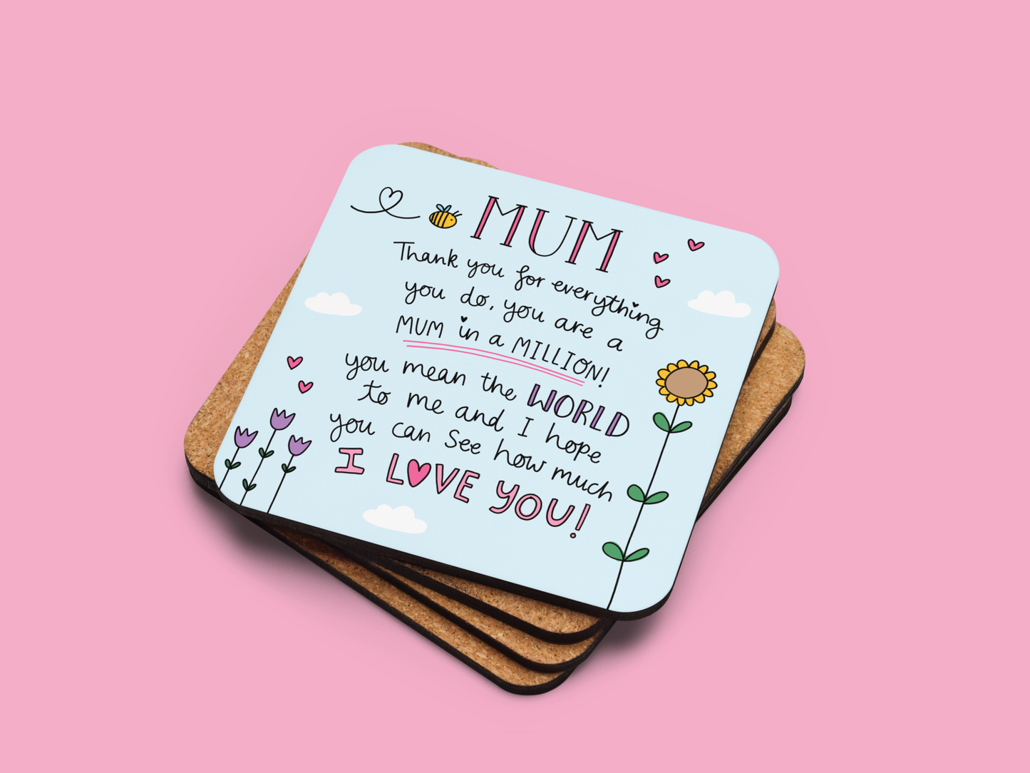 MUM POEM COASTER